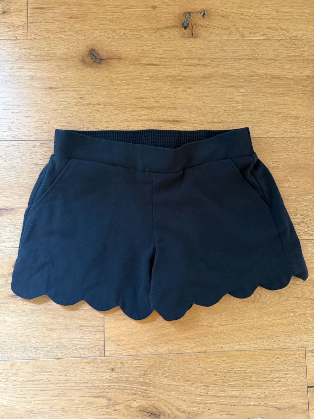 I.N. San Francisco Navy Mid-Rise Elastic Waist Shorts